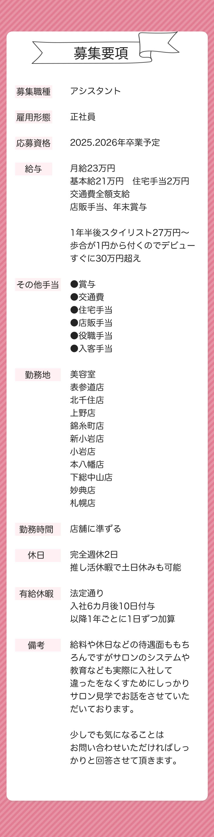 募集要項
